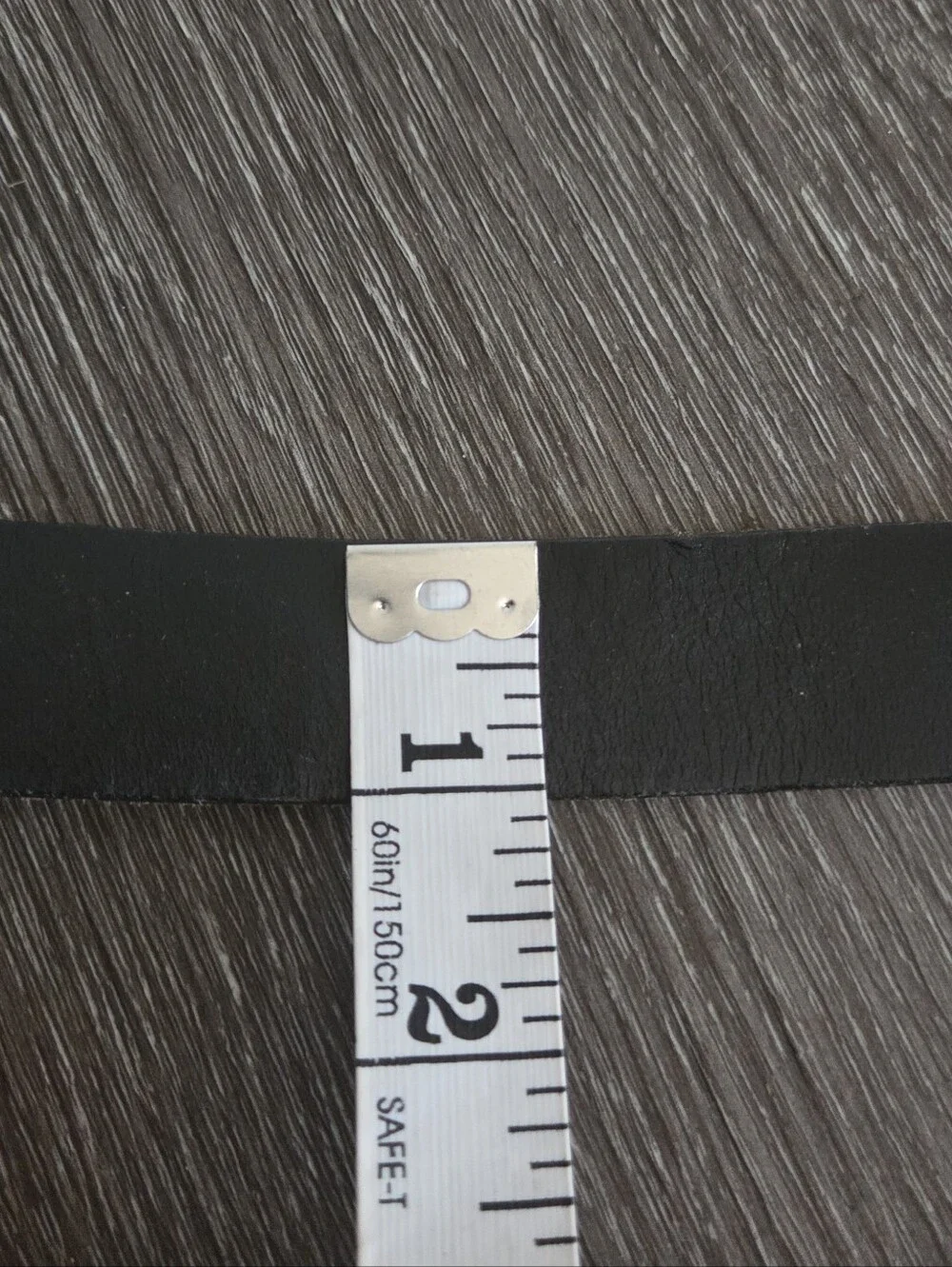 Classic Black Leather Men’s Belt 30